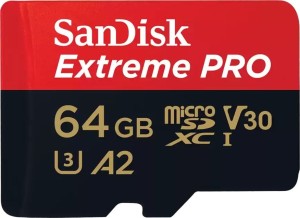 SanDisk Extreme PRO MicroSDXC 64 GB Class 10 UHS-I/U3 A2 V30