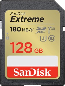 SanDisk Extreme SDXC 128 GB Class 10 UHS-I/U3 V30