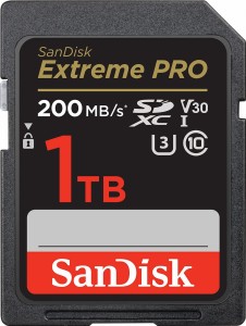 SanDisk Extreme PRO SDXC 1 TB Class 10 UHS-I/U3 V30