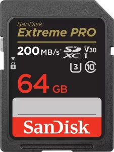 SanDisk Extreme PRO SDXC 64 GB Class 10 UHS-I/U3 V30