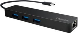 LogiLink 1x RJ-45 + 3x USB-A 3.0