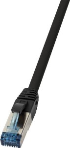LogiLink Patchkabel CAT6A S/FTP AWG27f. Industrie black 50m