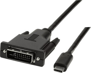 LogiLink USB-C - DVI-D 1.8 m Czarny