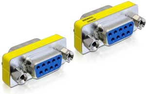 Delock DB-9 - DB-9, Żółty