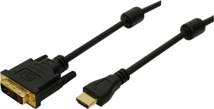 LogiLink HDMI - DVI-D 5m czarny