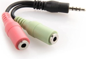 Delock Jack 3.5mm - Jack 3.5mm x2 0.1m czarny