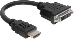 Delock HDMI - DVI-I czarny