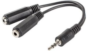 Lanberg Jack 3.5mm - Jack 3.5mm x2 0.1m czarny