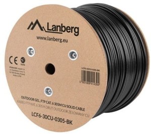Lanberg Kabel instalacyjny FTP KAT.6 Żelowany, 305m