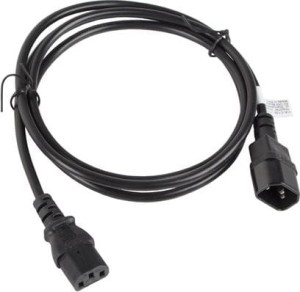 Lanberg IEC 320 C13 - C14, 1.8m, czarny