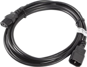 Lanberg IEC 320 C13 - C14, 3m, czarny