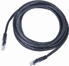 Gembird RJ45 - RJ45 UTP kat. 5e 0,25m czarny PP12-0.25M/BK