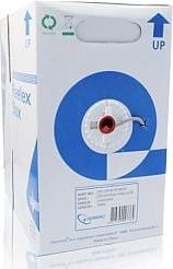 Gembird UTP, 4x2, kat. 6, drut 305m, szary