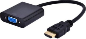 Gembird  A-HDMI-VGA-04 czarny
