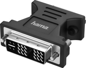Hama DVI-I - D-Sub (VGA) czarny