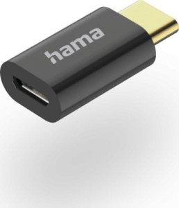 Hama USB-C - microUSB Czarny