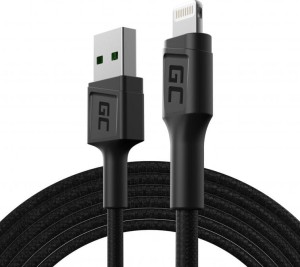 Green Cell USB-A - Lightning 2m Czarny