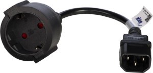 Akyga AK-PC-10A adapter IEC C14 CEE 7/4 250V/50Hz 15cm schuko