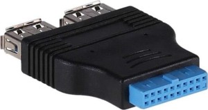 Akyga AK-CA-58 Adapter 2 x USB 3.0 - 19-pin