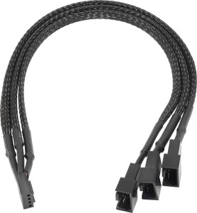 Akyga AK-CA-65 4-pin - 4-pin x3, 0.15m, Czarny