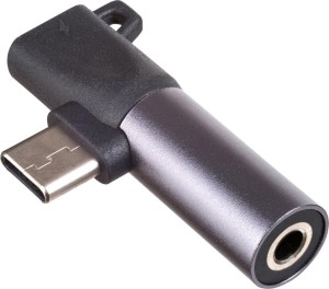 Akyga AK-AD-62 USB-C - Jack 3.5mm + USB-C Czarny