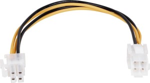 Akyga AK-CA-78 ATX/EPS 4-pin - ATX/EPS 4-pin, 0.23m, Czarno-żółty