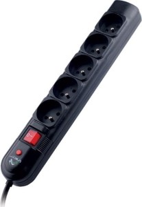 Tracer PowerGuard przeciwprzepięciowa 5 gniazd 1.8 m czarna