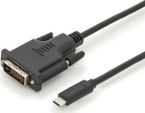 Digitus USB-C - DVI-D 2 m Czarny