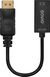 Savio SAVAK-62 DisplayPort - HDMI czarny