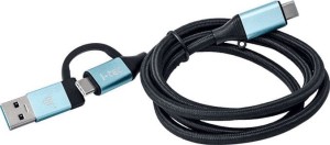 I-TEC USB-C USB-A - USB-C 1 m Czarny