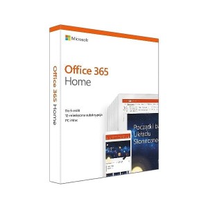 Microsoft Office 365 Home PL Box P4 Subskrypcja 1Rok /do 6Użytkowników / 5Urządzeń Win/Mac 6GQ-01016. Zastępuje P/N: 6GQ-00704