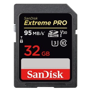 SanDisk Extreme Pro SDHC 32GB 95/90 MB/s V30 UHS-I U3