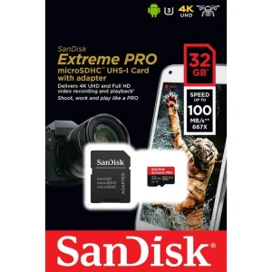 SanDisk Extreme PRO MicroSDHC 32 GB Class 10 UHS-I/U3 A1 V30