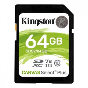 Kingston Canvas Select Plus SDXC 64 GB Class 10 UHS-I/U1 V10