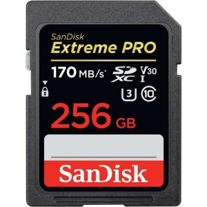 SanDisk Extreme Pro SDXC 256GB 170/90 MB/s V30 UHS-I U3