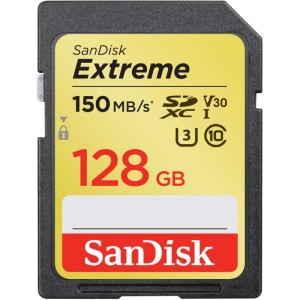 SanDisk Extreme SDXC 128GB 150/70 MB/s V30 UHS-I U3