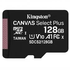 Kingston microSD 128GB Canvas Select Plus 100MB/s