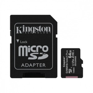 Kingston Canvas Select Plus MicroSDXC 64 GB Class 10 UHS-I/U1 A1 V10