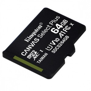 Kingston microSD  64GB Canvas Select Plus 100MB/s
