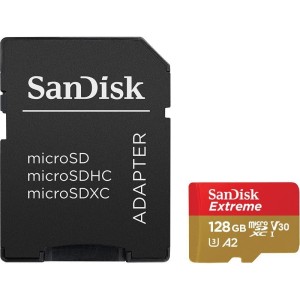 SanDisk Extreme microSDXC 128GB 160/90 MB/s A2 V30 U3