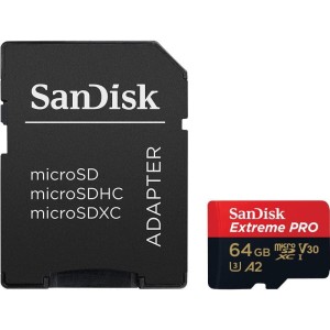 SanDisk Extreme Pro microSDXC 64GB 170/90 MB/s A2 V30 U3