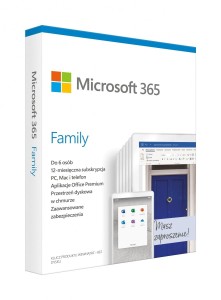 Microsoft 365 Family Polish EuroZone Subscr 1YR Medialess P6