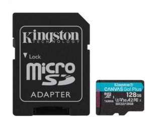 Kingston microSD 128GB Canvas Go Plus 170/90MB/s Adapter