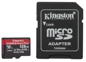 Kingston microSD 128GB React Plus 285/165MB/s czytnik+adapter