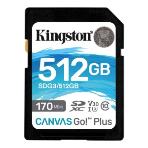 Kingston Canvas Go! Plus SDXC 512 GB Class 10 UHS-I/U3 V30