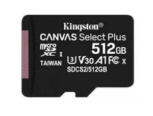 Kingston microSD 512GB Canvas Select Plus 100/85MB/s