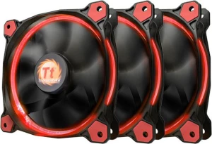 Thermaltake Riing 12 LED Red 3 Pack 120 mm LNC 1500 RPM