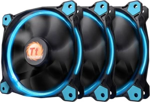 Thermaltake Riing 12 LED Blue 3 Pack 120 mm LNC 1500 RPM
