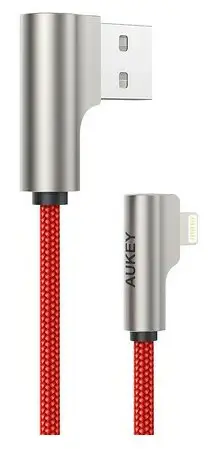 AUKEY CB-AL04 Red OEM USB A-Lightning 1m