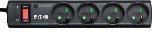 Eaton Protection Strip przeciwprzepięciowa 4 gniazda 1 m czarna